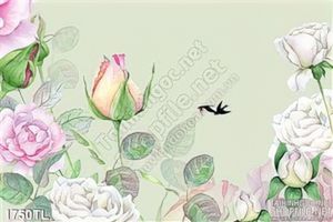 Tranh hoa hồng dán tường mới nhất