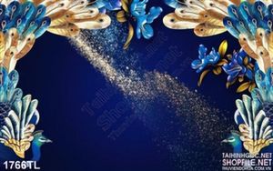 Tranh chim công nghệ thuật trang trí phòng khách