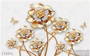 Tranh hoa hồng bằng vàng đẹp