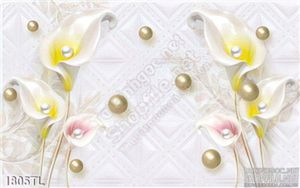 Tranh hoa Vân môn ngọc trai đẹp độc đáo