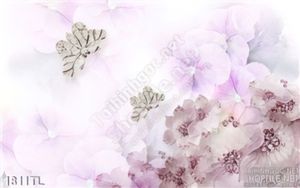 Tranh lụa 3D hoa kim cương trang trí phòng khách