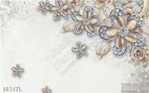 Tranh hoa vàng bạc trang trí phòng khách