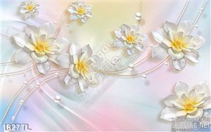 Tranh lụa 3D hoa Mai trang trí phòng khách