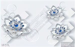 Tranh lụa 3D hoa kim cương đẹp