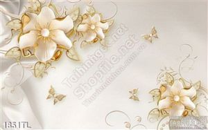 Tranh lụa hoa trang trí tường đẹp
