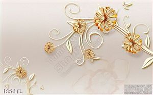Tranh hoa 3D trang trí dán tường đẹp nhất
