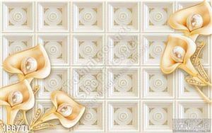 Tranh 3D hoa Vân môn cổ điển trang trí tường