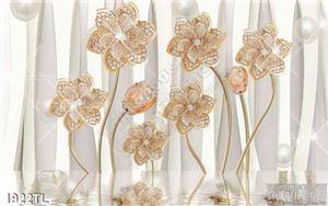 Tranh 3D hoa kim cương trang trí tường hiện đại đẹp