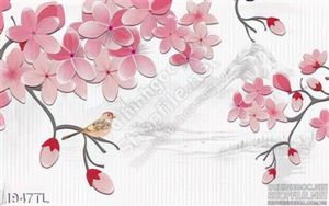 Tranh hoa đào trang trí nghệ thuật đẹp