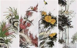 Tranh tứ quý phong thủy trang trí treo tường