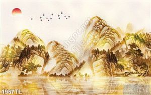Tranh thủy mặc trang trí tường đẹp