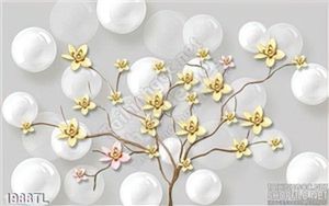 Tranh 3D hoa mai treo tường đẹp