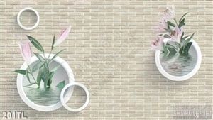 Tranh lụa 3D hoa tulip nghệ thuật