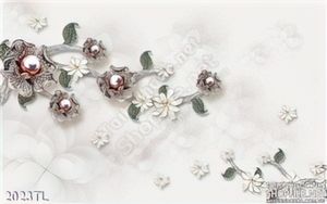 Tranh lụa 3D hoa trang trí phòng ngủ