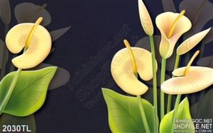 Tranh 3D hoa Vân môn nghệ thuật