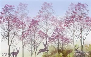 Tranh hươu nai treo tường đẹp nhất
