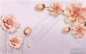 Tranh hoa hồng giả ngọc trang trí tường đẹp