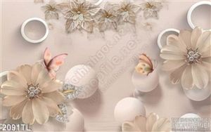 Tranh 3D hoa trang trí treo tường đẹp
