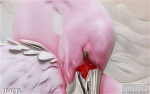 Tranh điêu khắc chim hạc