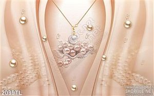 Tranh lụa 3D trang sức ngọc trai rang trí phòng khách