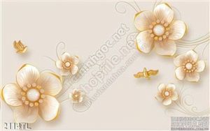 Tranh hoa Mai 3D trang trí phòng ngủ