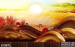 Tranh màu nước phong cảnh hiện đại