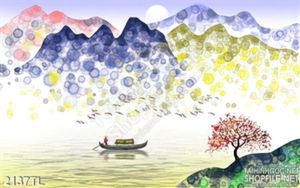 Tranh lụa 3D hoa Sen mới nhất