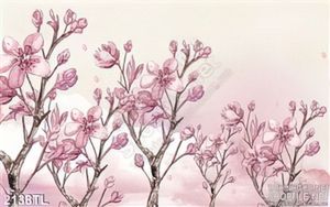 Tranh màu nước hoa trang trí phòng khách