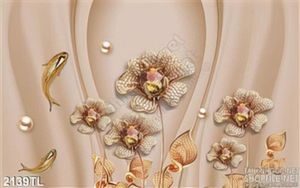 Tranh lụa 3D hoa hồng kim cương đẹp