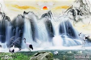 Tranh sơn dầu phong thủy treo tường