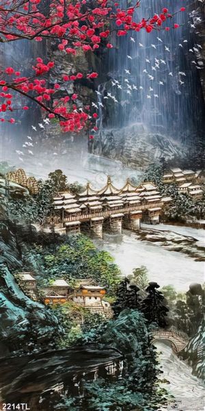 Tranh phong thủy mùa xuân trang trí treo tường