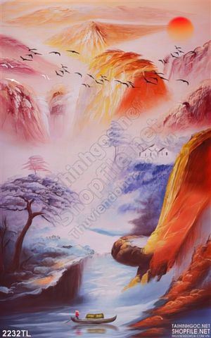 Tranh phong thủy hiện đại trang trí phòng khách