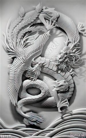 Tranh điêu khắc rồng trang trí tường đẹp