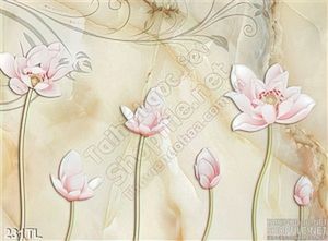 Tranh lụa 3D hoa sen đẹp
