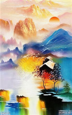 Tranh sơn dầu phong cảnh quê hương đẹp nhất