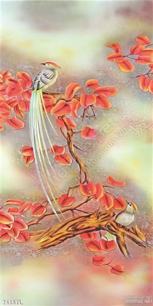 Tranh chim én in gạch chất lượng cao