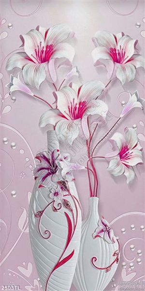 Tranh bình hoa giả ngọc đẹp