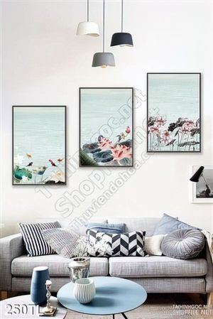 Tranh lụa 3D bình hoa nghệ thuật
