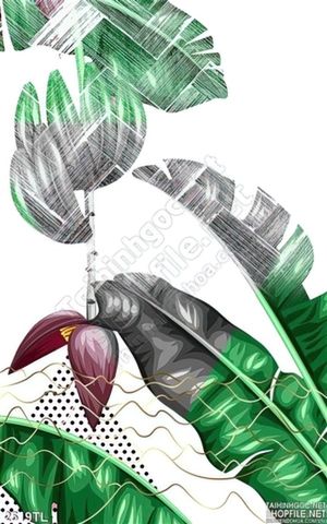 Tranh lá chuối trang trí tường đẹp