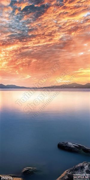 Tranh biển hoàng hôn nghệ thuật