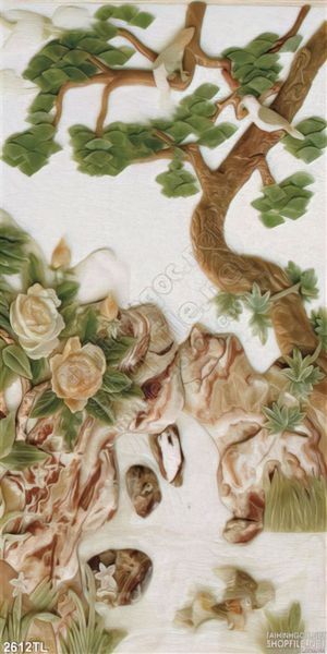 Tranh điêu khắc giả ngọc cây tùng