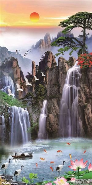 Tranh phong thác nước nghệ thuật treo tường