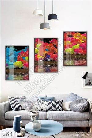Tranh lụa sơn dầu nghệ thuật