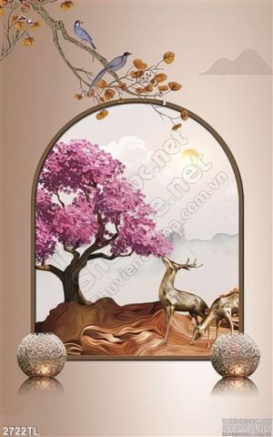 Tranh cửa sổ trang trí treo tường đẹp