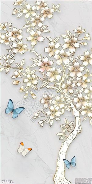 Tranh giả ngọc hoa Mai trang trí đẹp nhất