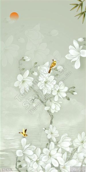 Tranh hoa Mai in gạch chất lượng cao