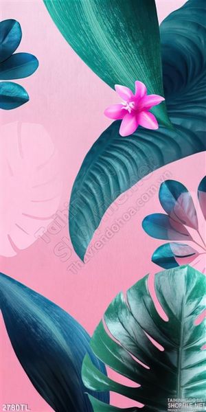 Tranh hoa lá màu nước hiện đại