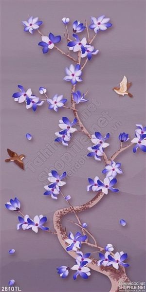 Tranh sơn dầu hoa đẹp trang trí tường