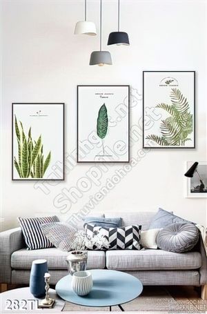 Tranh lụa 3D bộ sưu tập lá