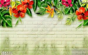 Tranh màu nước hoa dâm bụt đẹp